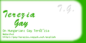 terezia gay business card